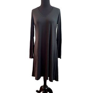 NWOT Three Dots Gray long-sleeve dress Size M